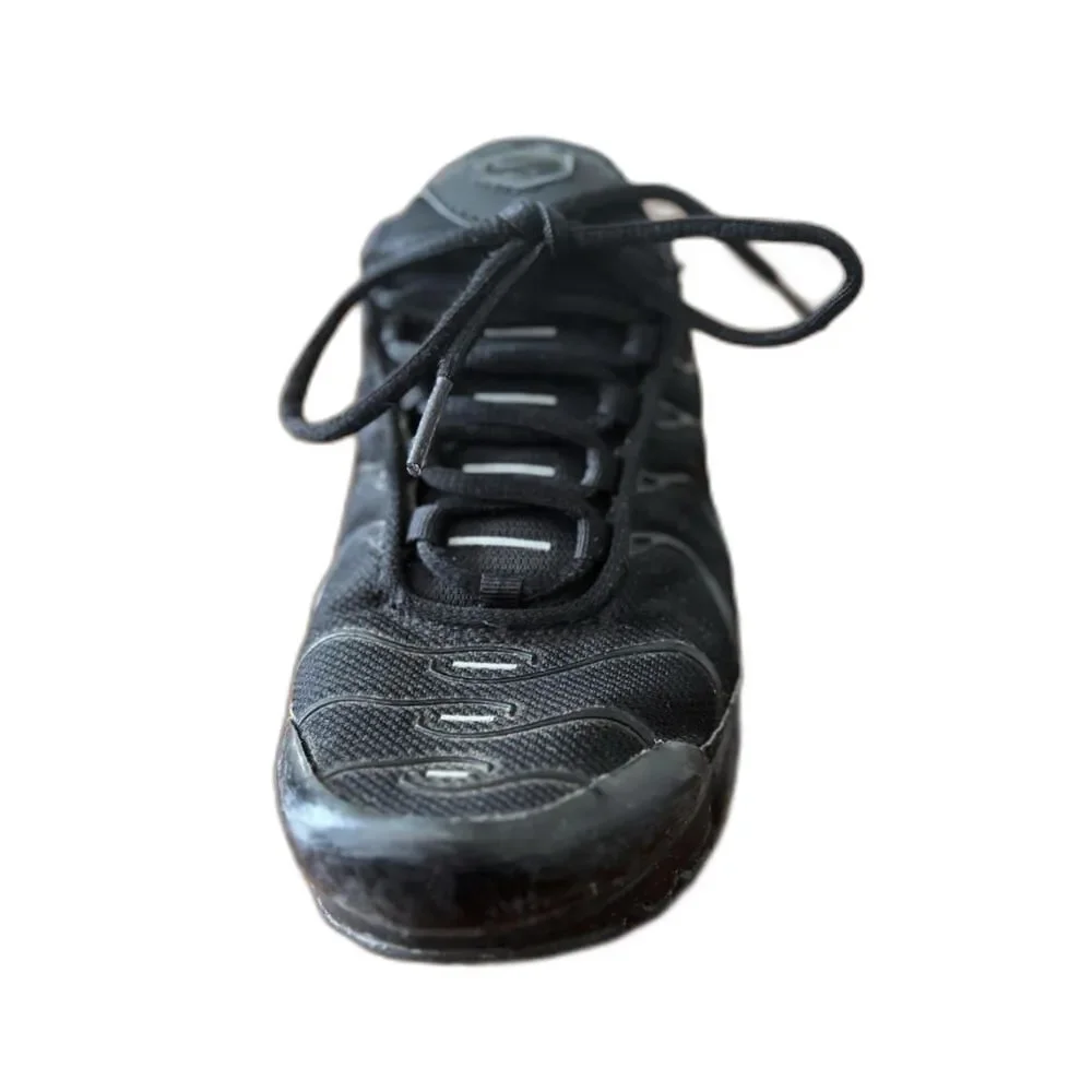 Nike Air Max Plus GS Triple Black Running Sneakers Youth 4Y CD0609-001
